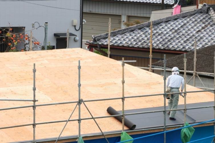 屋根補強 リフォーム 足場